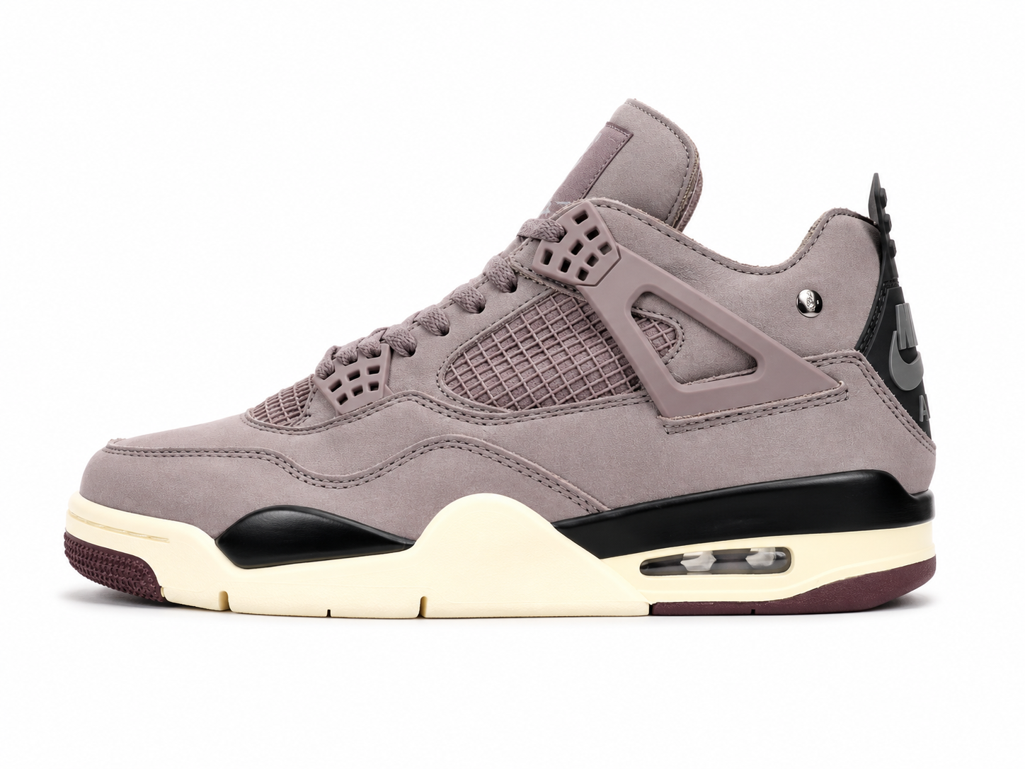 Dusty Mauve Basketball Sneakers | Premium Suede Sports Shoes