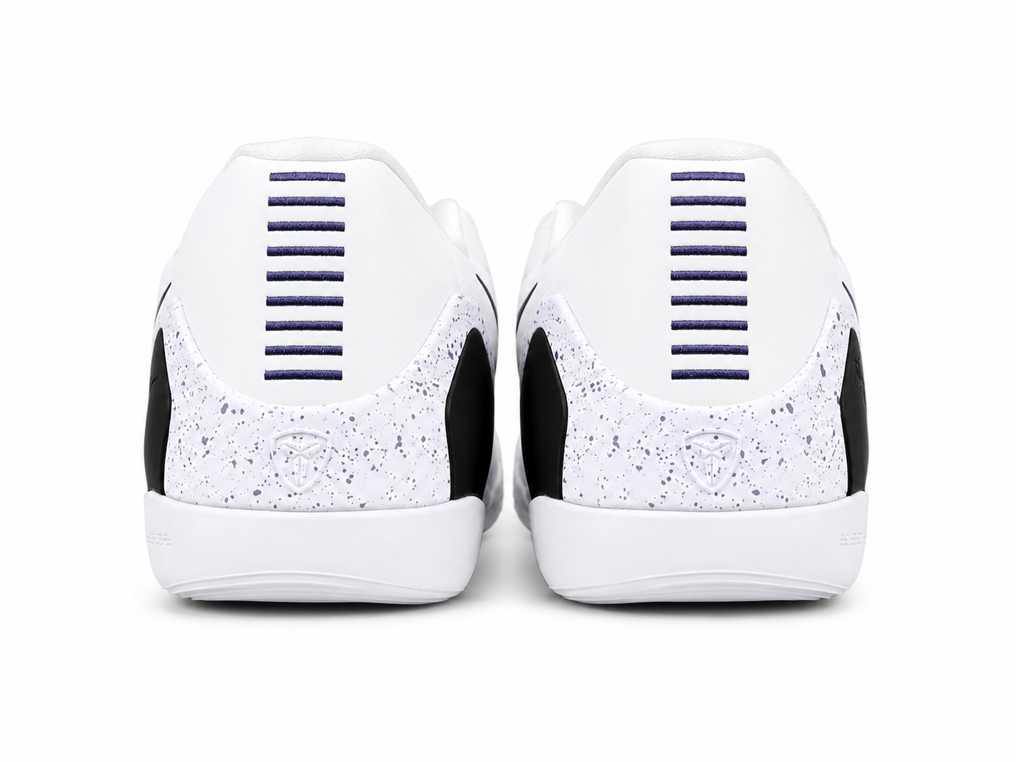 White & Purple Performance Basketball Shoes | Lightweight Court Sneakers