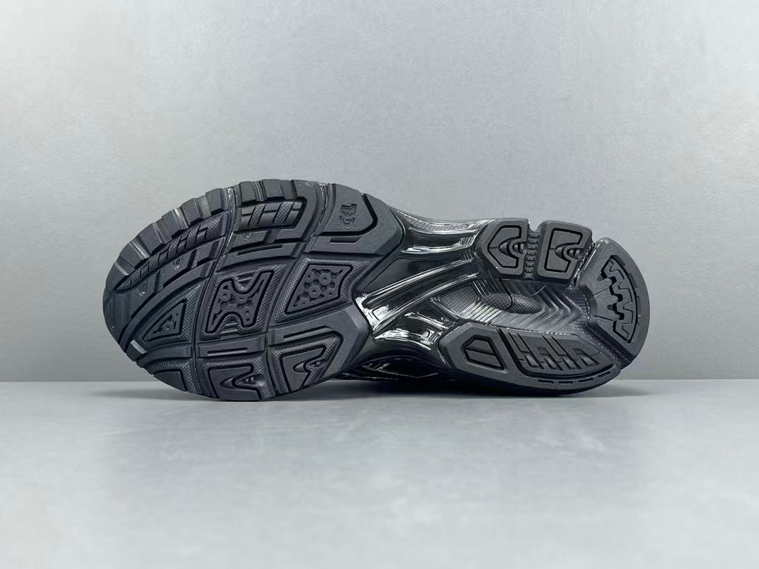 Black Mesh Running Sneakers | Lightweight Cushion Athletic Shoes