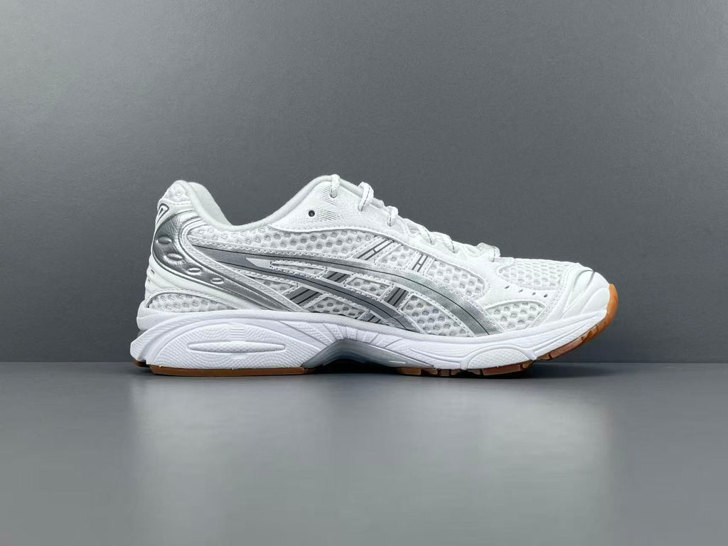 White Silver Running Shoes | Breathable Athletic Sneakers