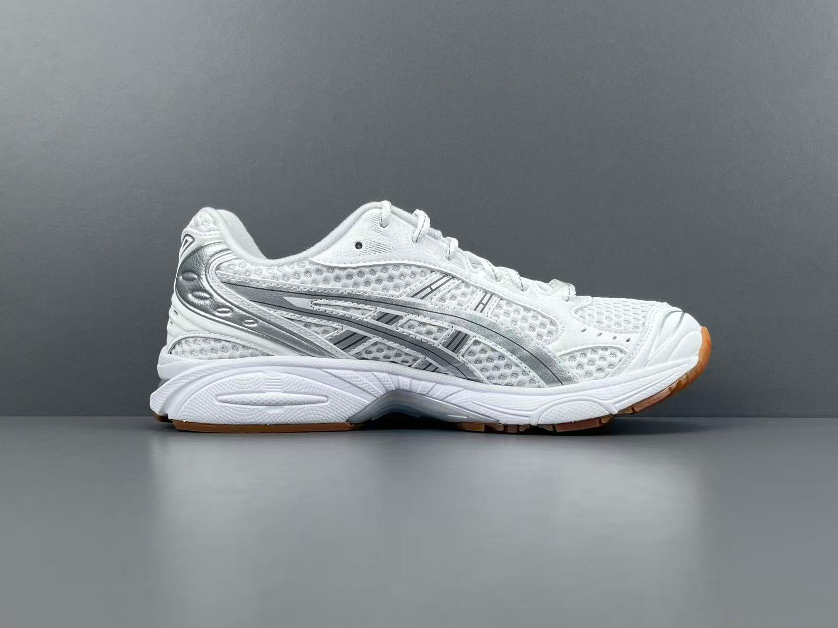 White Silver Running Shoes | Breathable Athletic Sneakers