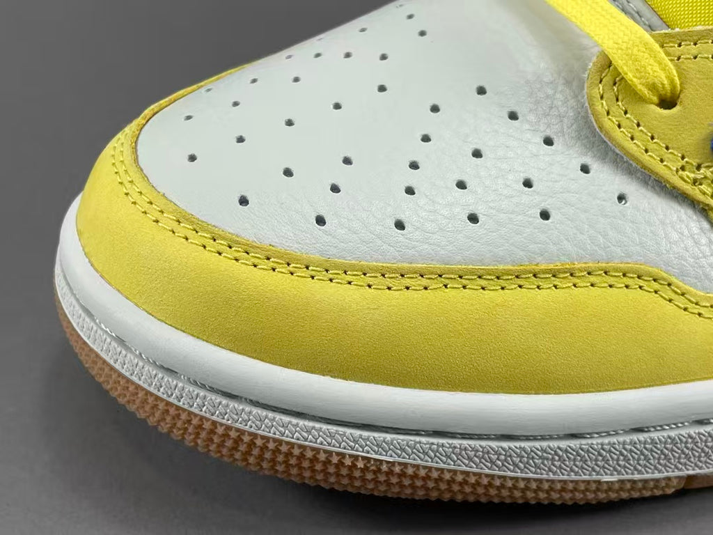 Yellow & Blue Low Top Sneakers | Premium Casual Sports Shoes