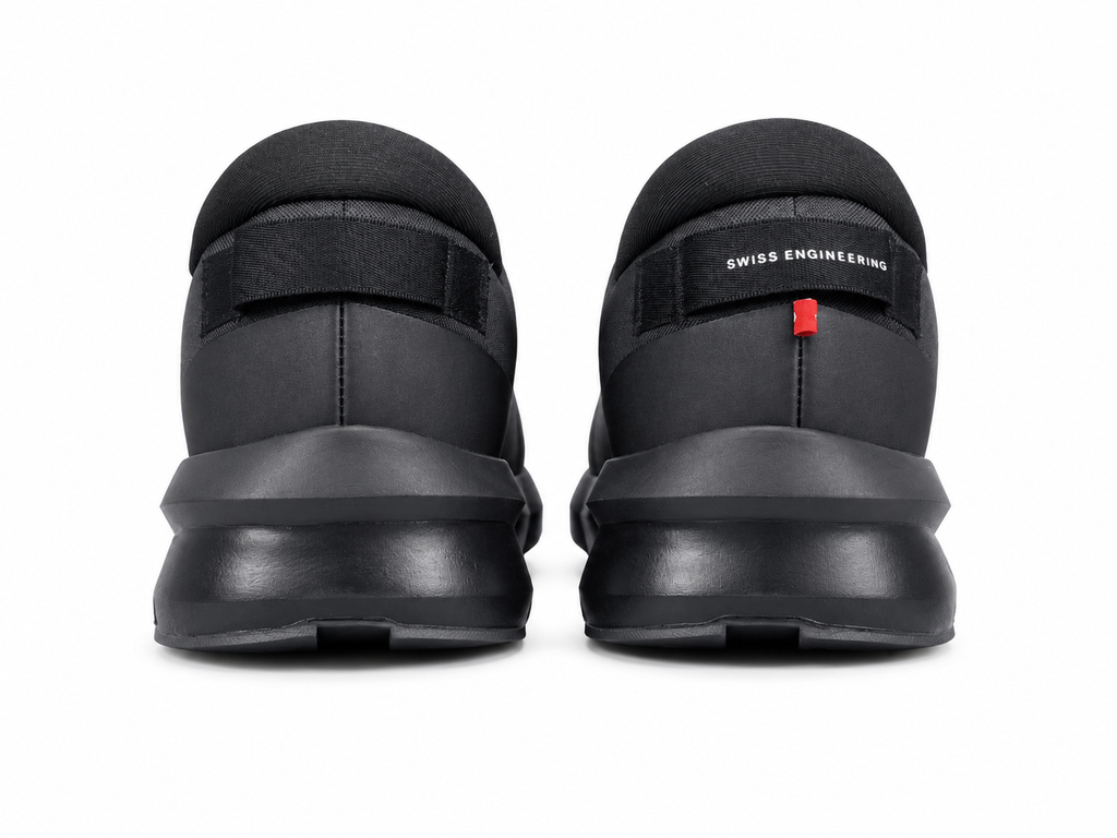 Men's All Black Lightweight Running Shoes | Breathable Cushion Athletic Sneakers