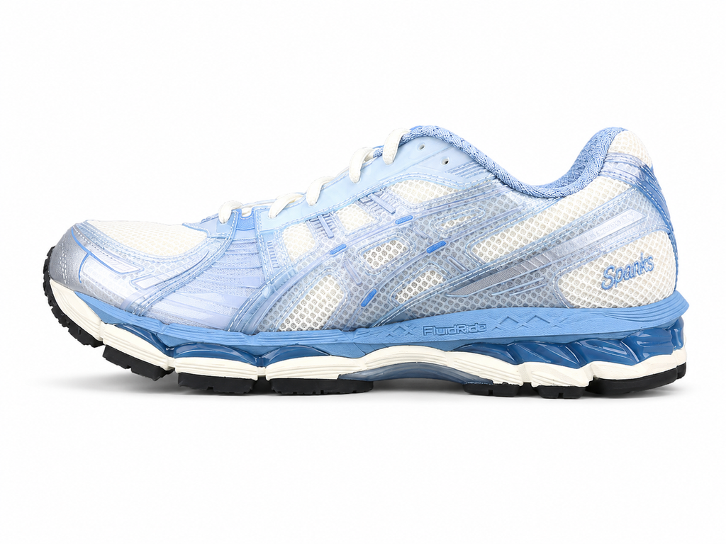 Light Blue Retro Running Sneakers | Breathable Mesh Sports Shoes