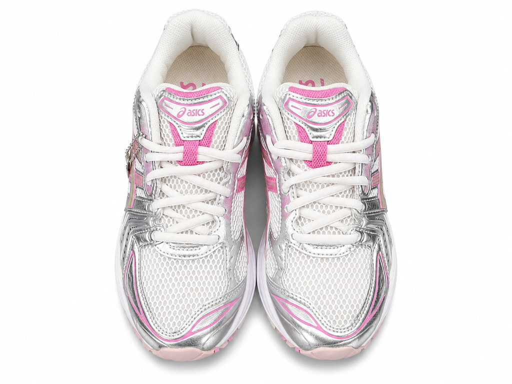 Women's Silver Pink Mesh Running Sneakers | Lightweight Cushion Sports Shoes