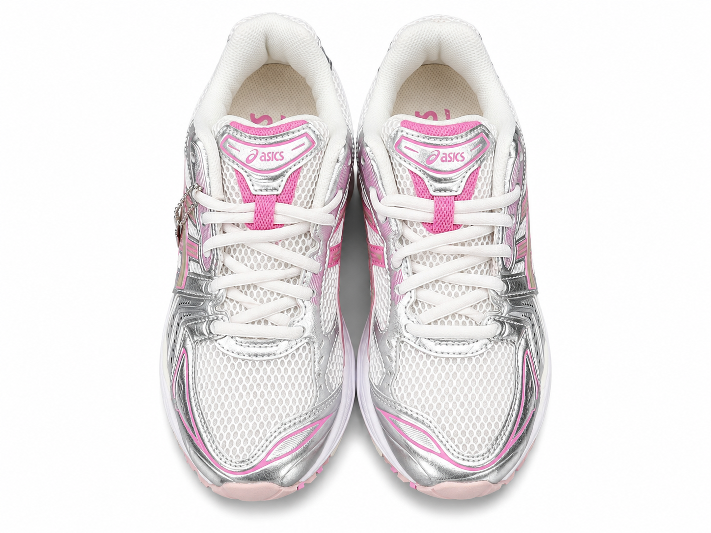 Women's Silver Pink Mesh Running Sneakers | Lightweight Cushion Sports Shoes