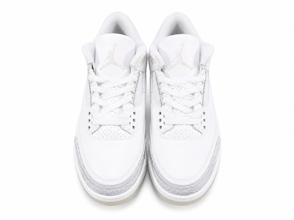 Premium White Leather Basketball Sneakers