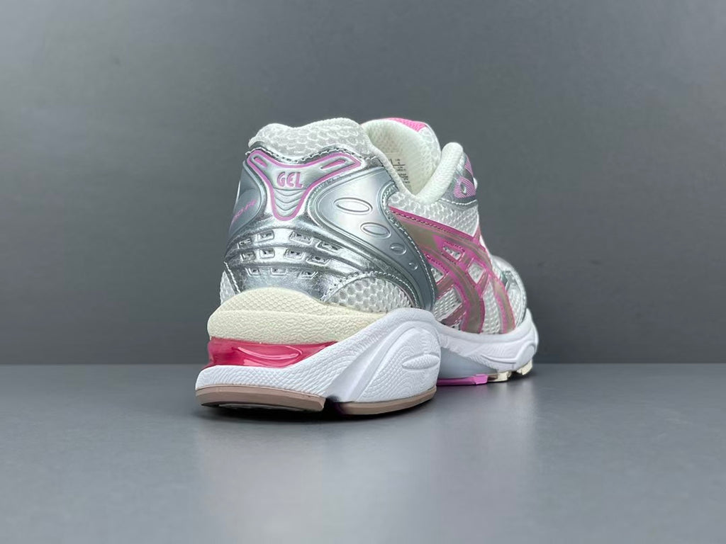 Women's Silver Pink Mesh Running Sneakers | Lightweight Cushion Sports Shoes