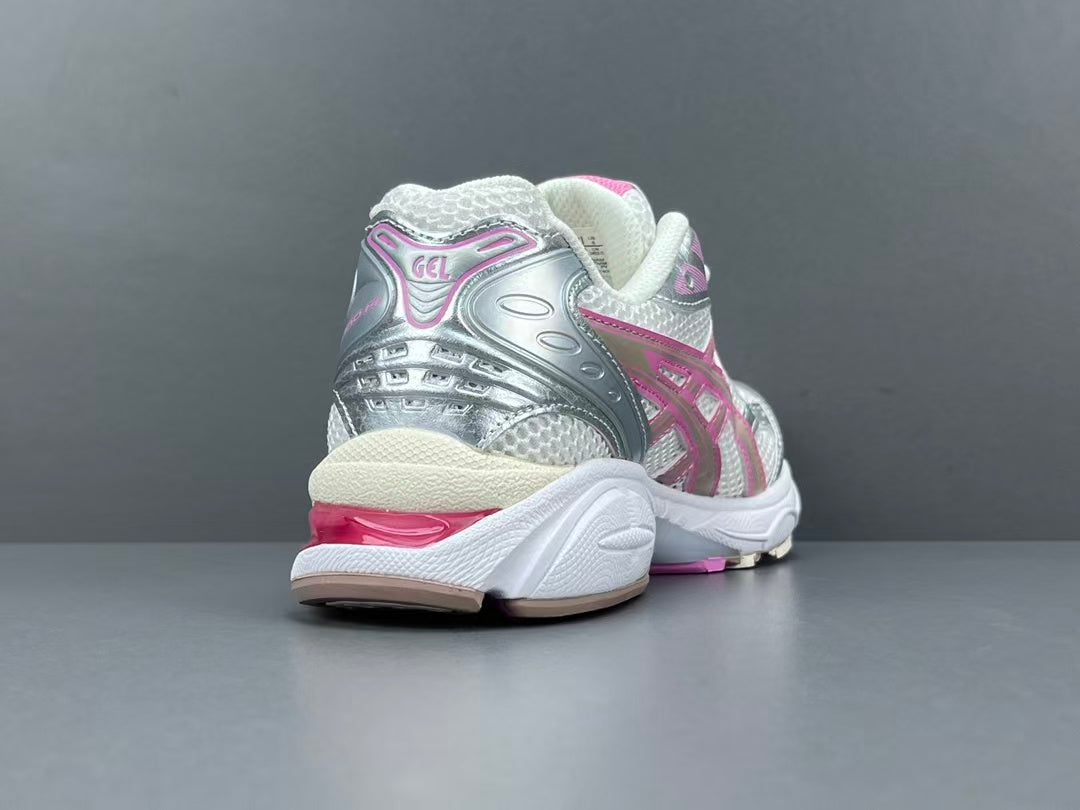 Women's Silver Pink Mesh Running Sneakers | Lightweight Cushion Sports Shoes
