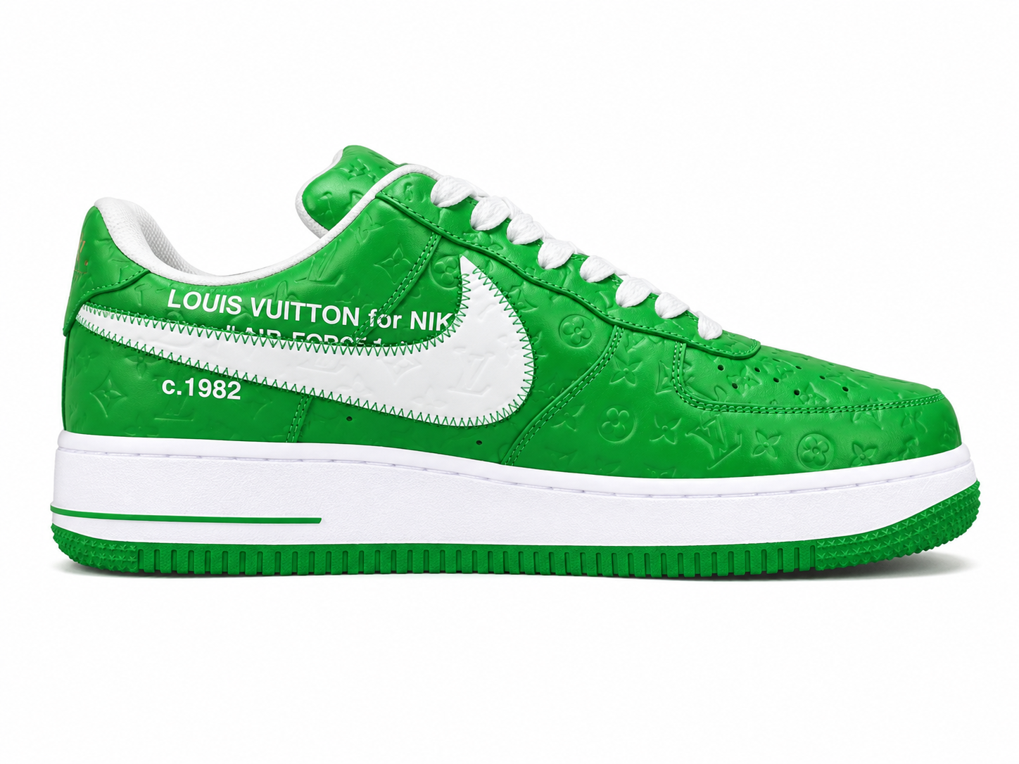 Green Luxury Style Low Top Sneakers