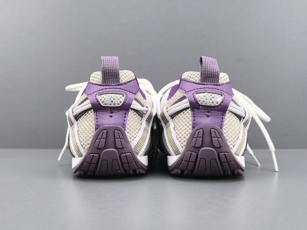 Women's Lightweight Casual Sneakers – Purple Mesh Low Top Shoes