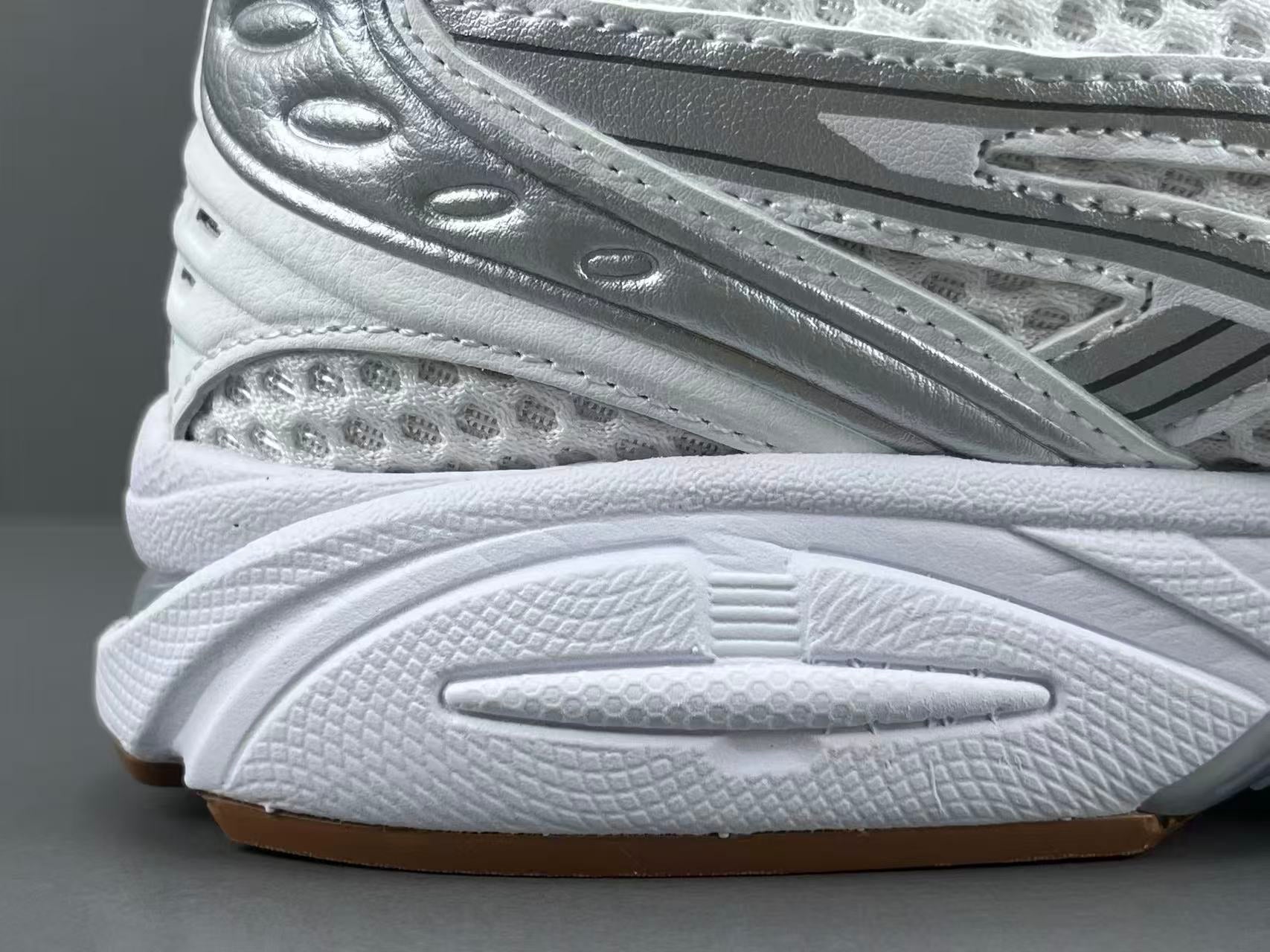 White Silver Running Shoes | Breathable Athletic Sneakers