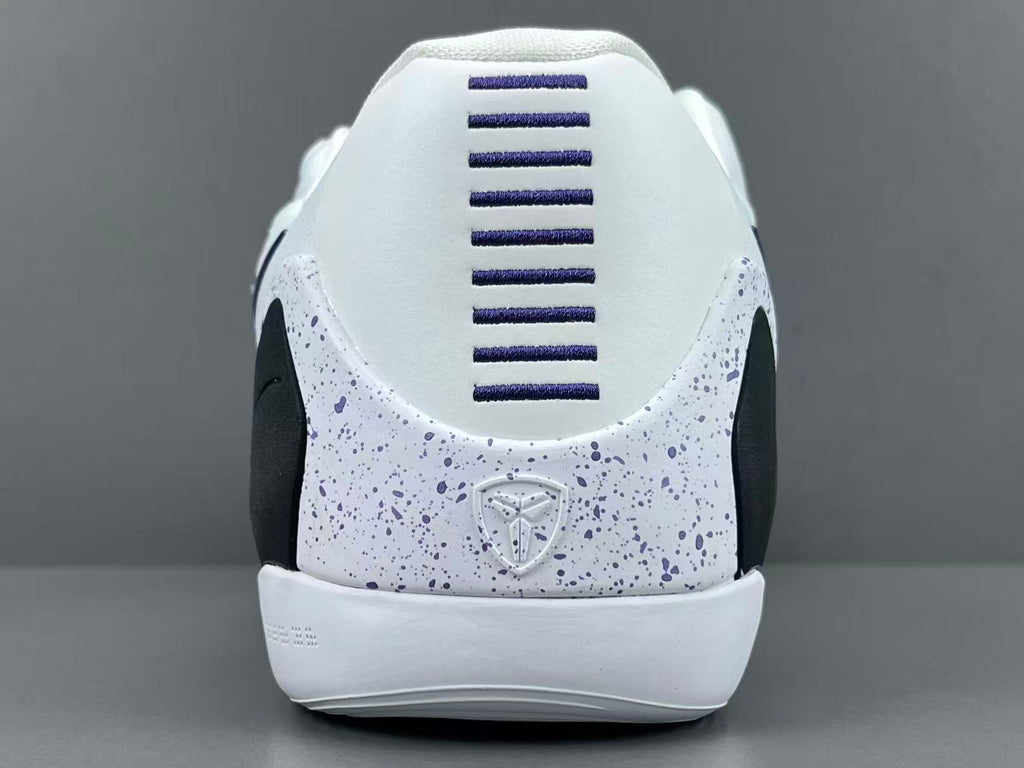 White & Purple Performance Basketball Shoes | Lightweight Court Sneakers
