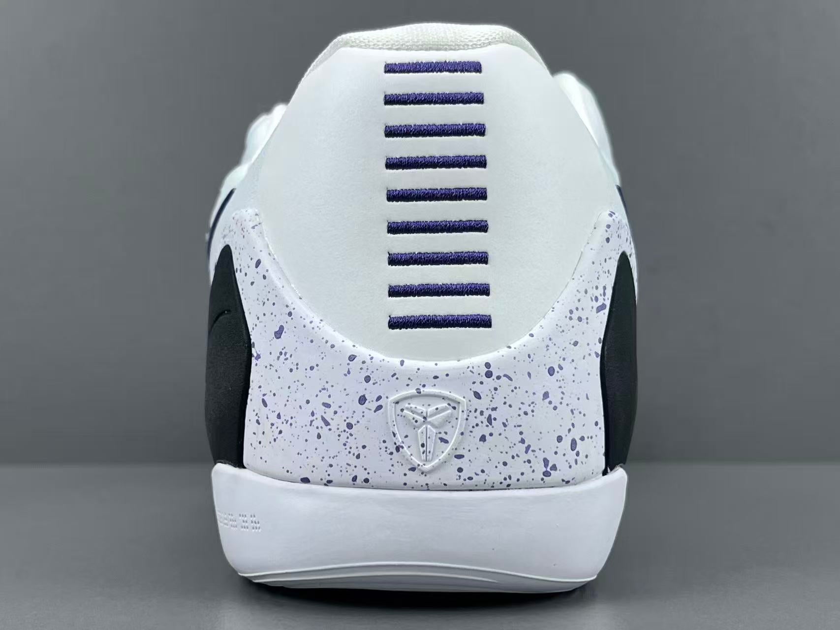 White & Purple Performance Basketball Shoes | Lightweight Court Sneakers