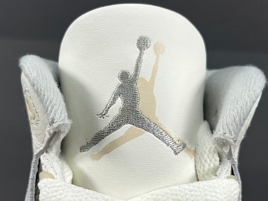 Premium White Leather Basketball Sneakers