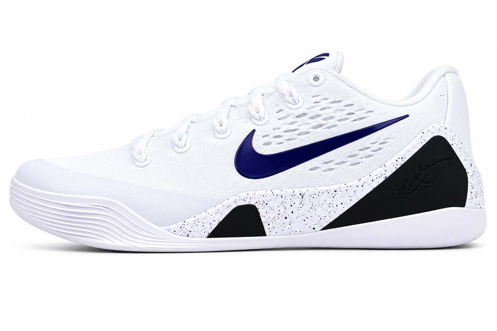 White & Purple Performance Basketball Shoes | Lightweight Court Sneakers
