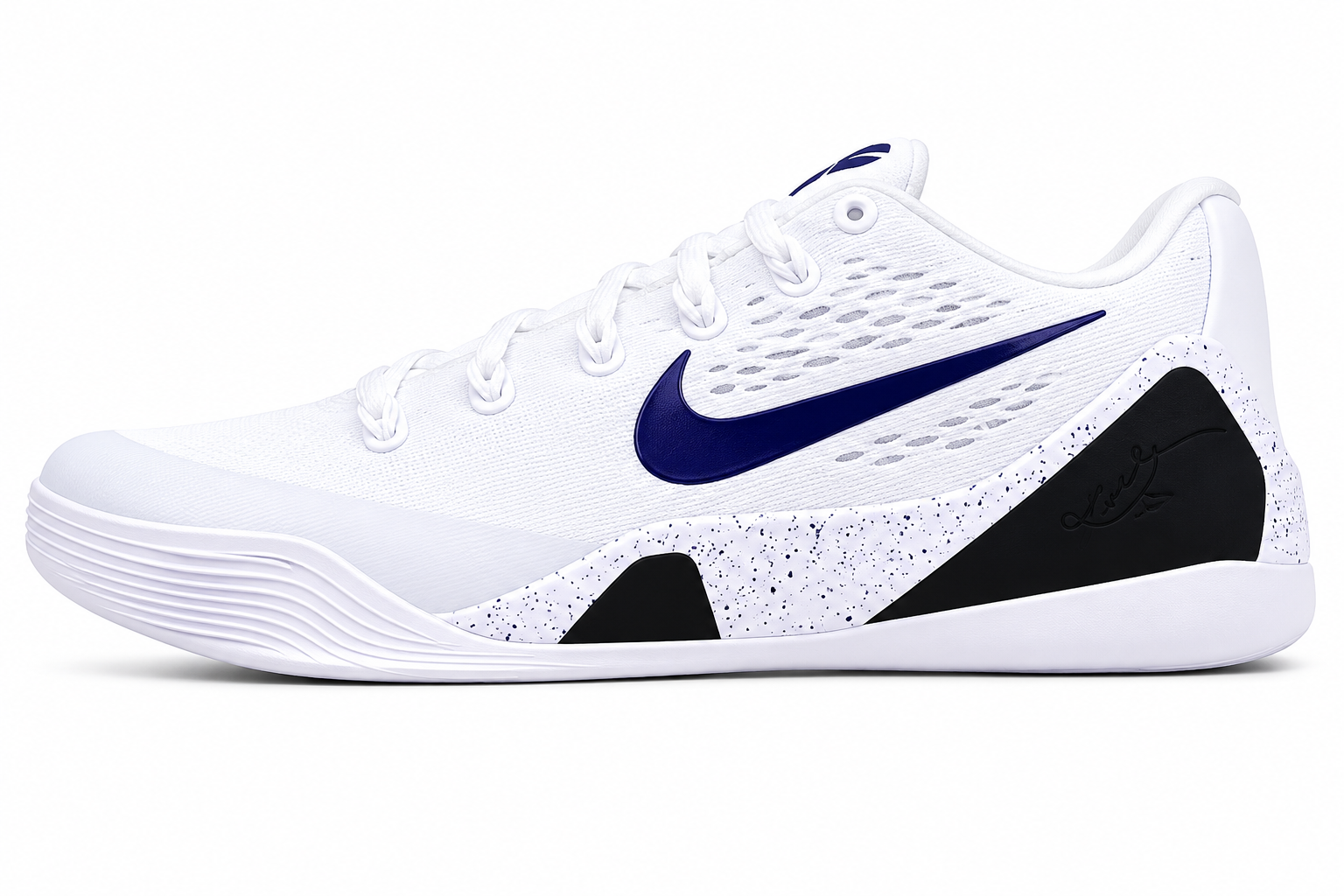 White & Purple Performance Basketball Shoes | Lightweight Court Sneakers