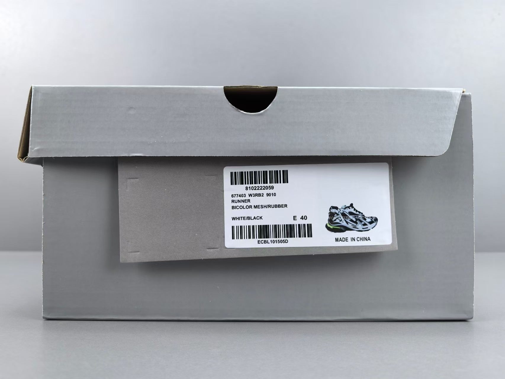 Premium Chunky Running Sneakers | Black White Sport Shoes  或