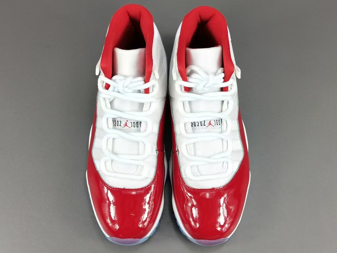 Premium Red White High-Top Basketball Shoes