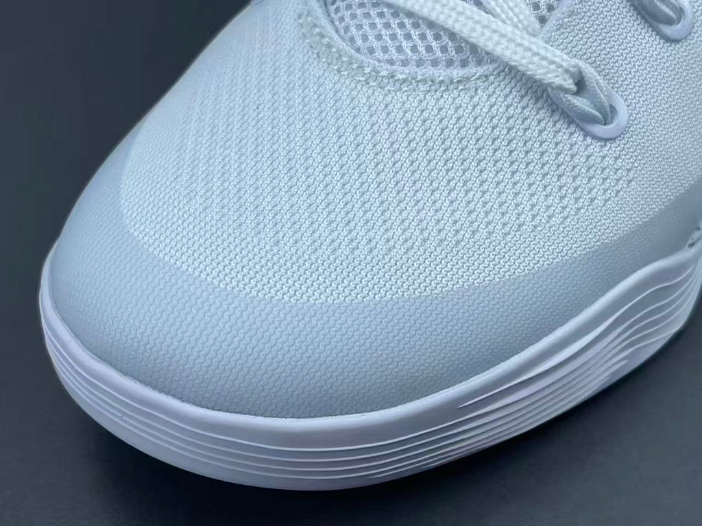 White & Purple Performance Basketball Shoes | Lightweight Court Sneakers