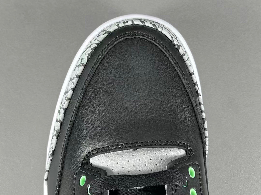 Black & Green Basketball Sneakers | Premium Leather Sports Shoes