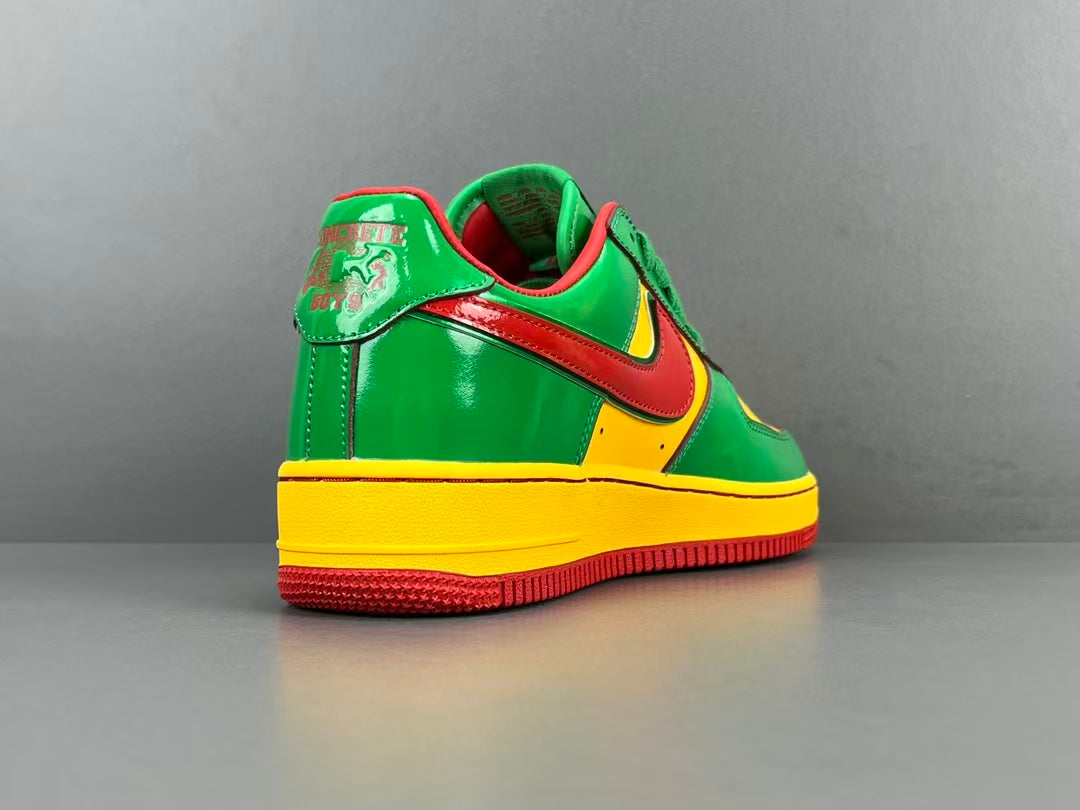 Colorful Patent Leather Low Top Sneakers