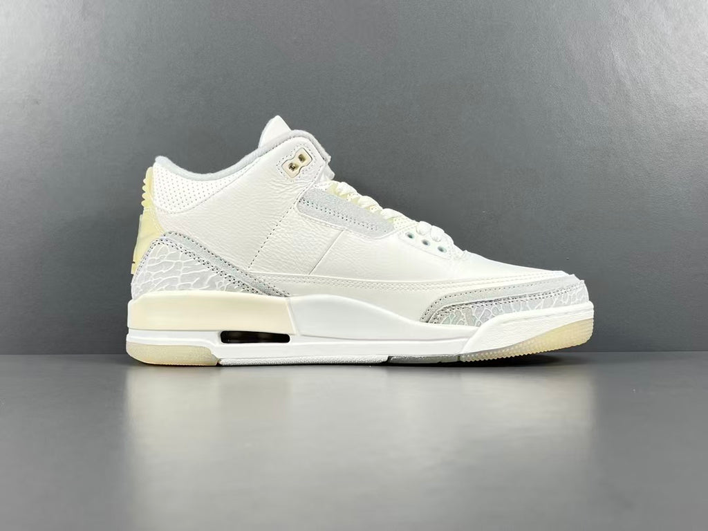 Premium White Leather Basketball Sneakers