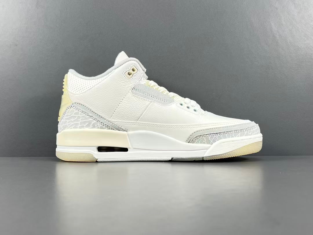 Premium White Leather Basketball Sneakers