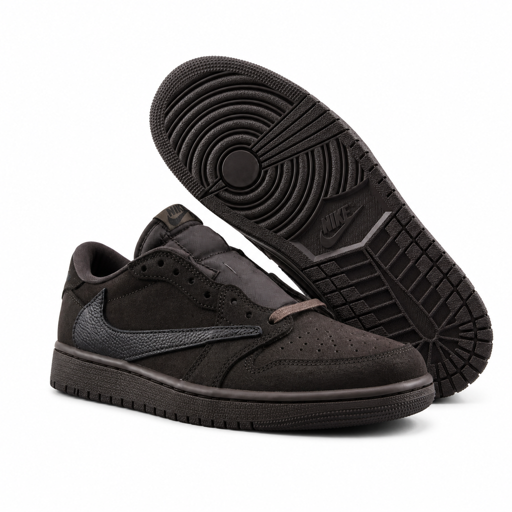 Vintage Black Low-Top Casual Sneakers | Streetwear Style Shoes