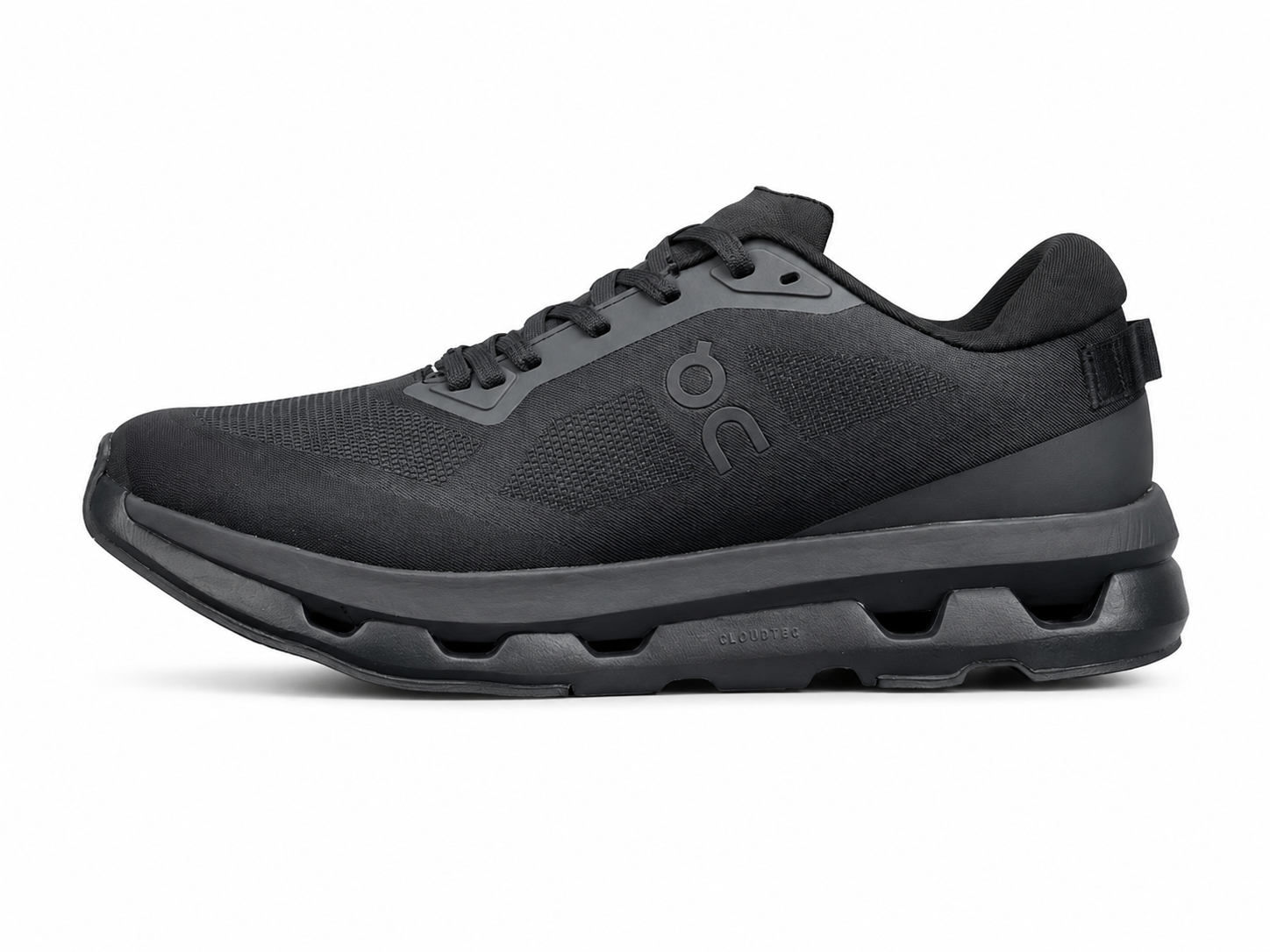 Men's All Black Lightweight Running Shoes | Breathable Cushion Athletic Sneakers
