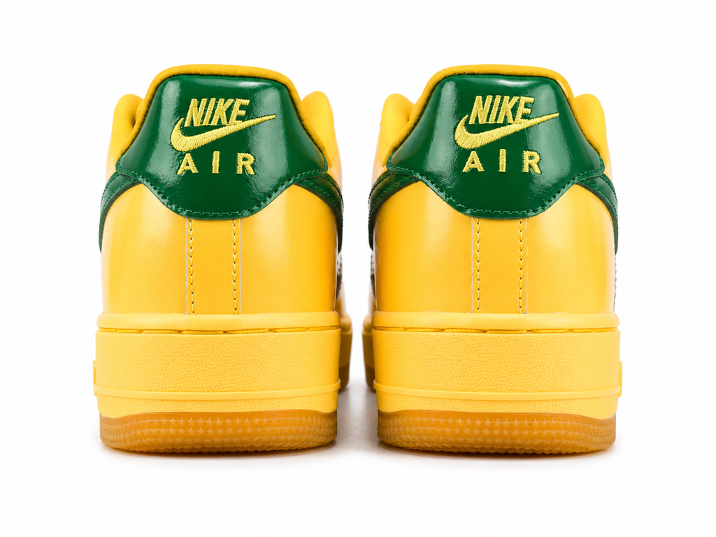Fashion Low Top Casual Sneakers | Glossy Yellow Green Edition