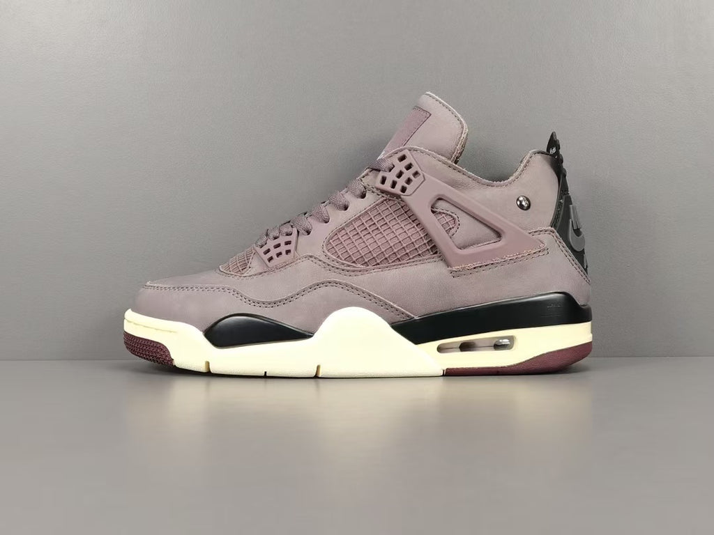 Dusty Mauve Basketball Sneakers | Premium Suede Sports Shoes