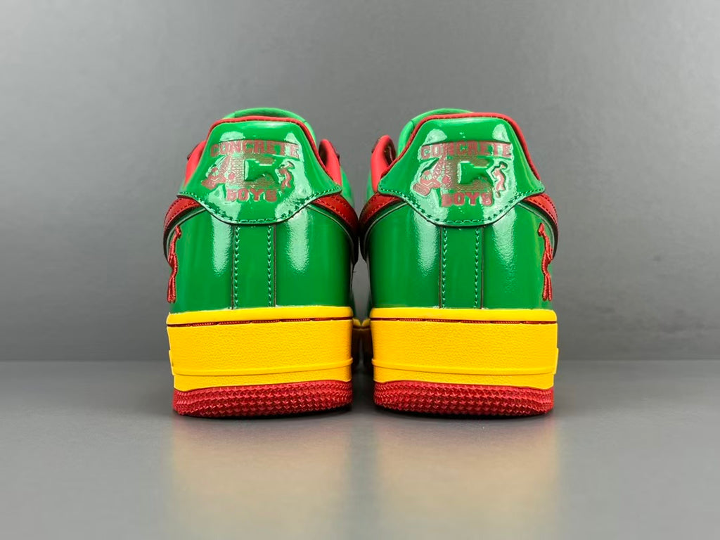 Colorful Patent Leather Low Top Sneakers