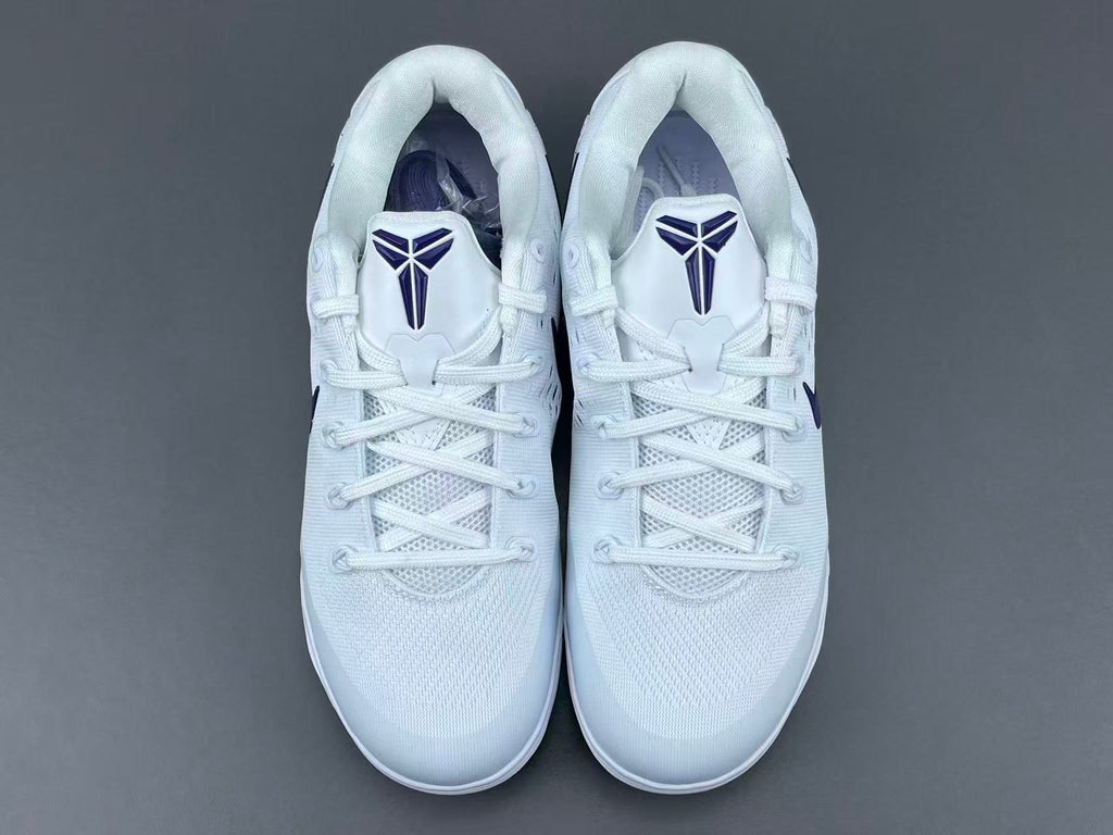 White & Purple Performance Basketball Shoes | Lightweight Court Sneakers