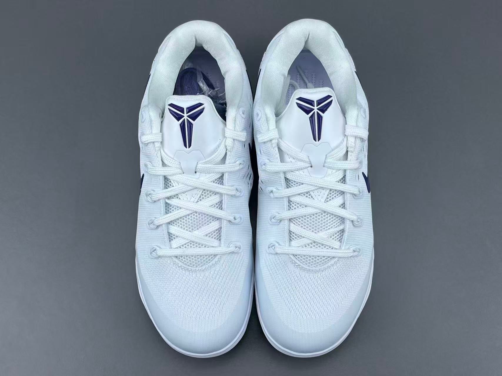 White & Purple Performance Basketball Shoes | Lightweight Court Sneakers