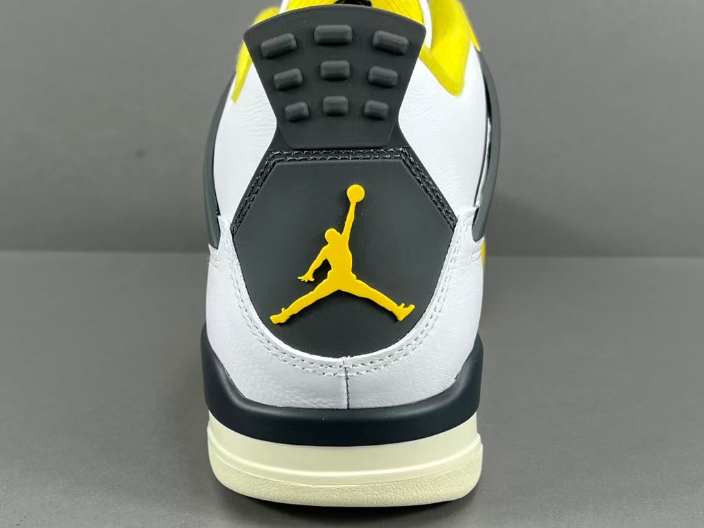 Retro Basketball Sneakers – White Yellow Colorway