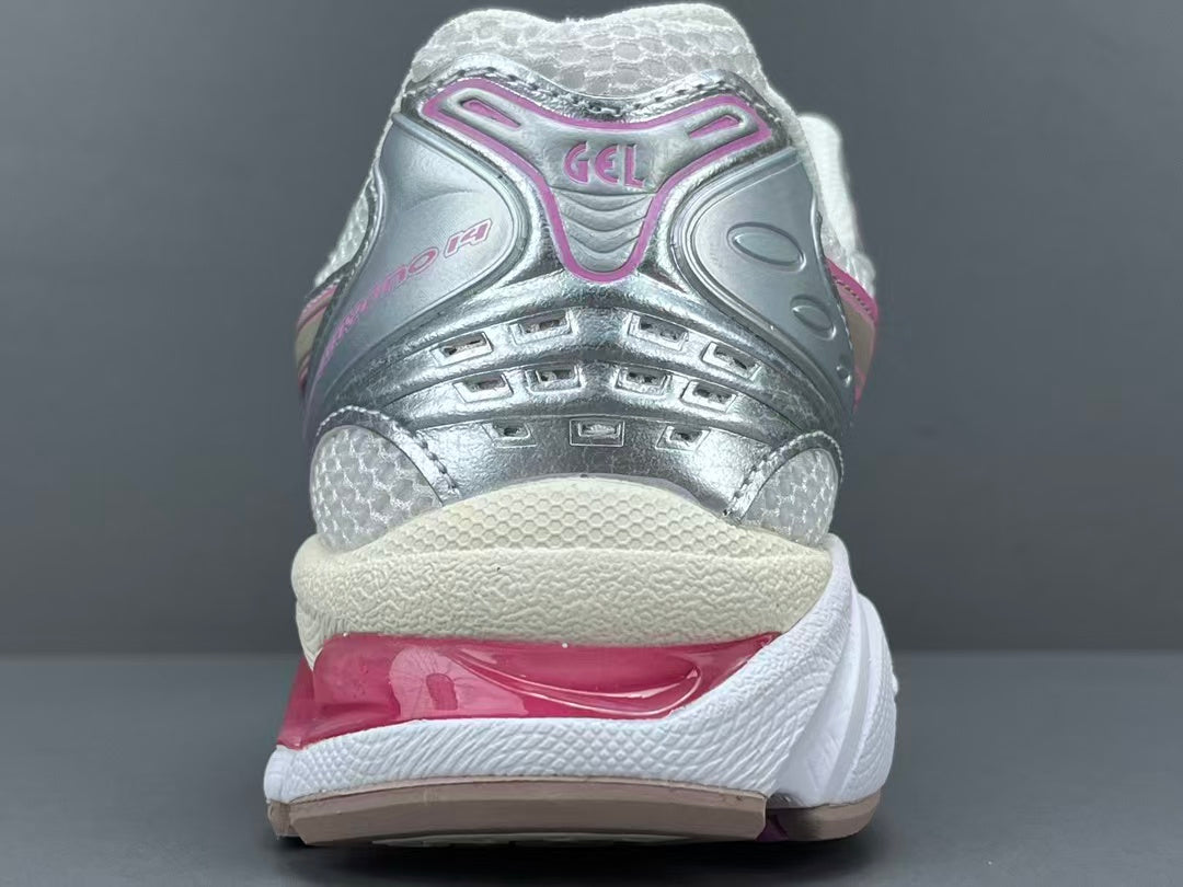 Women's Silver Pink Mesh Running Sneakers | Lightweight Cushion Sports Shoes