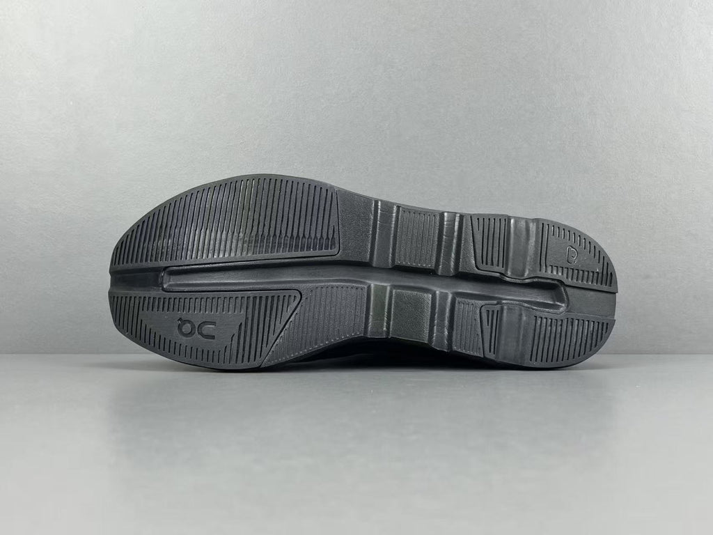 Men's All Black Lightweight Running Shoes | Breathable Cushion Athletic Sneakers