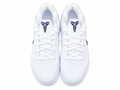 White & Purple Performance Basketball Shoes | Lightweight Court Sneakers