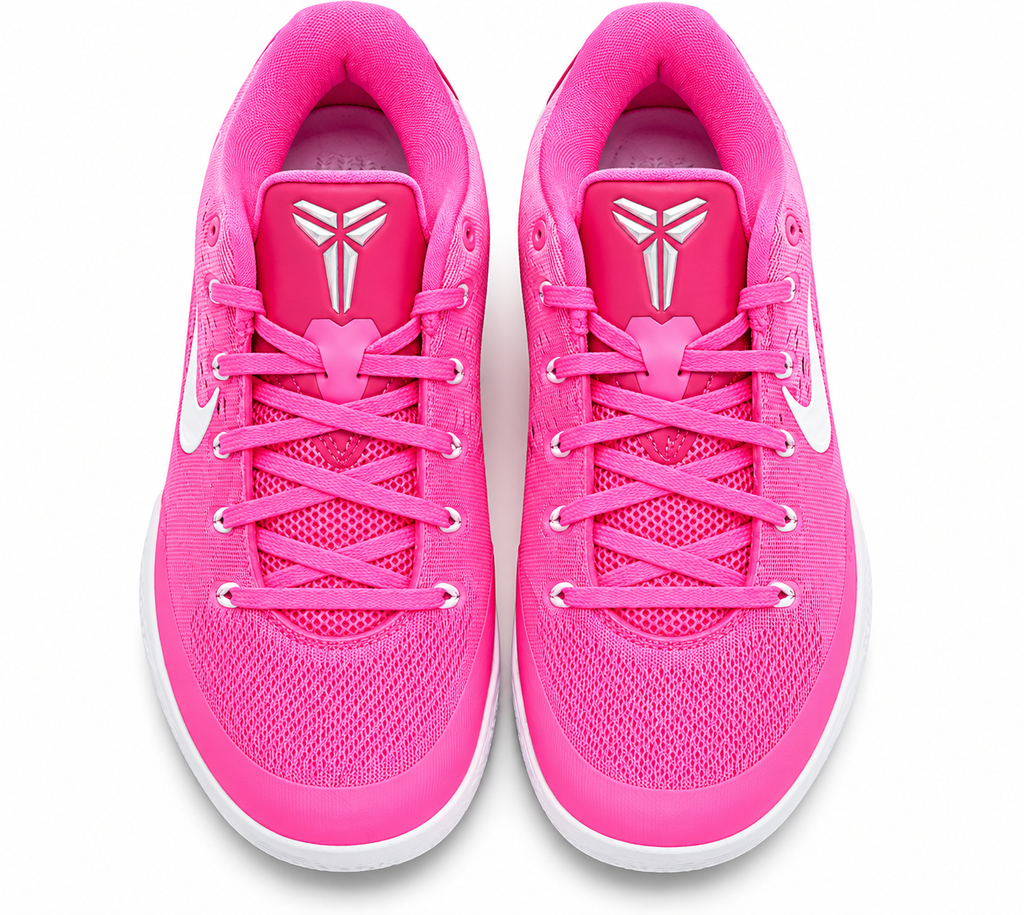 Pink Low-Top Basketball Shoes – Lightweight Court Sneakers