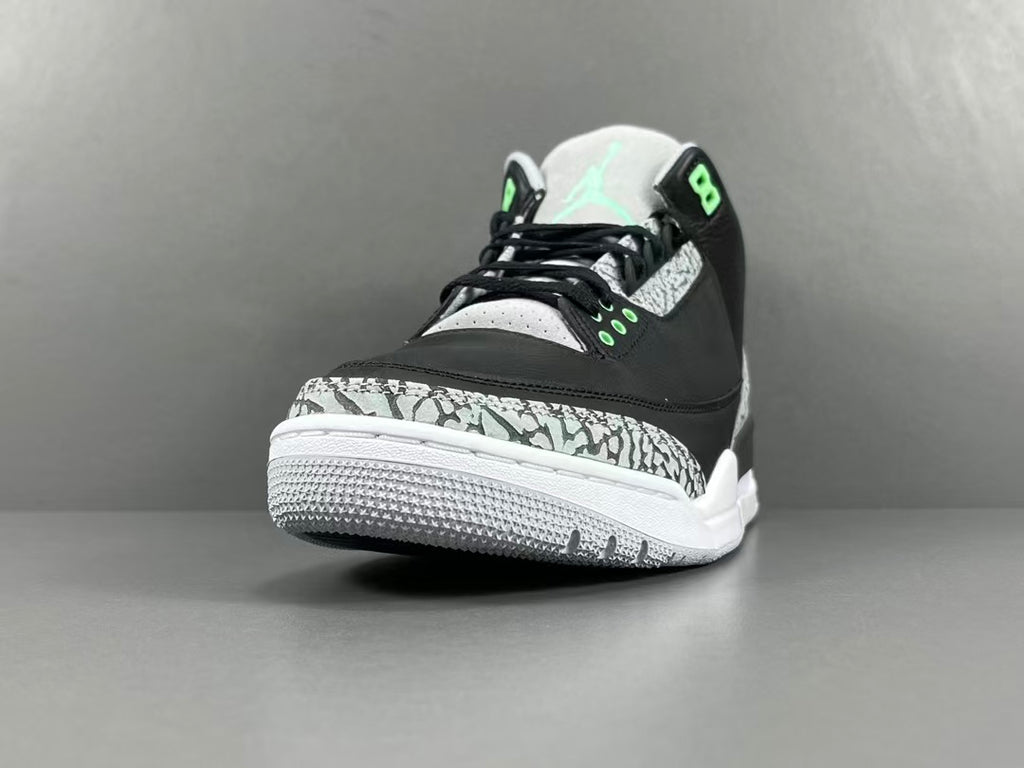 Black & Green Basketball Sneakers | Premium Leather Sports Shoes