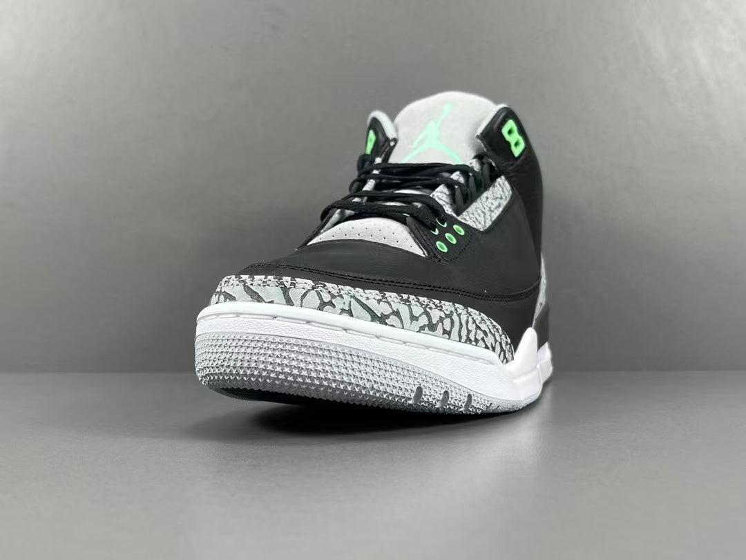 Black & Green Basketball Sneakers | Premium Leather Sports Shoes