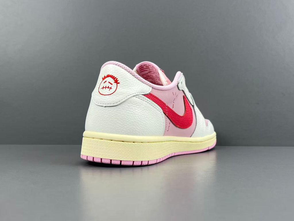 Vintage Pink Low-Top Casual Sneakers
