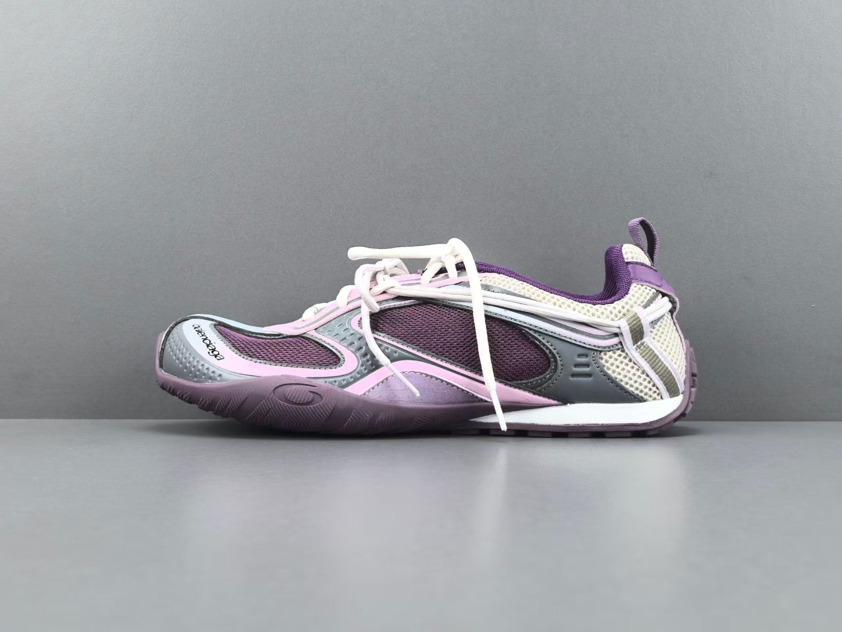 Women's Lightweight Casual Sneakers – Purple Mesh Low Top Shoes