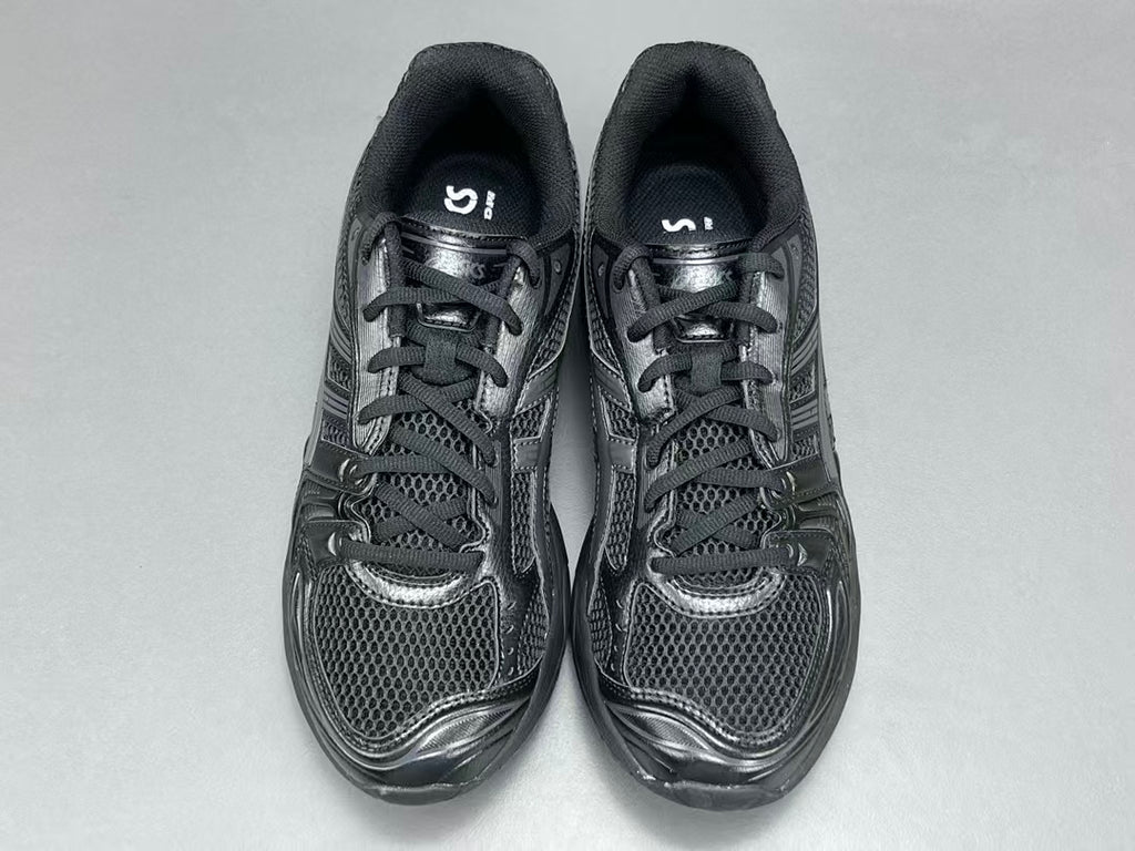 Black Mesh Running Sneakers | Lightweight Cushion Athletic Shoes