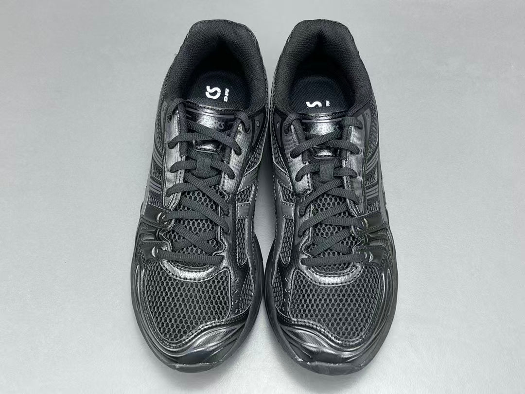 Black Mesh Running Sneakers | Lightweight Cushion Athletic Shoes