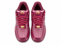 Burgundy Patent Leather Low Top Sneakers