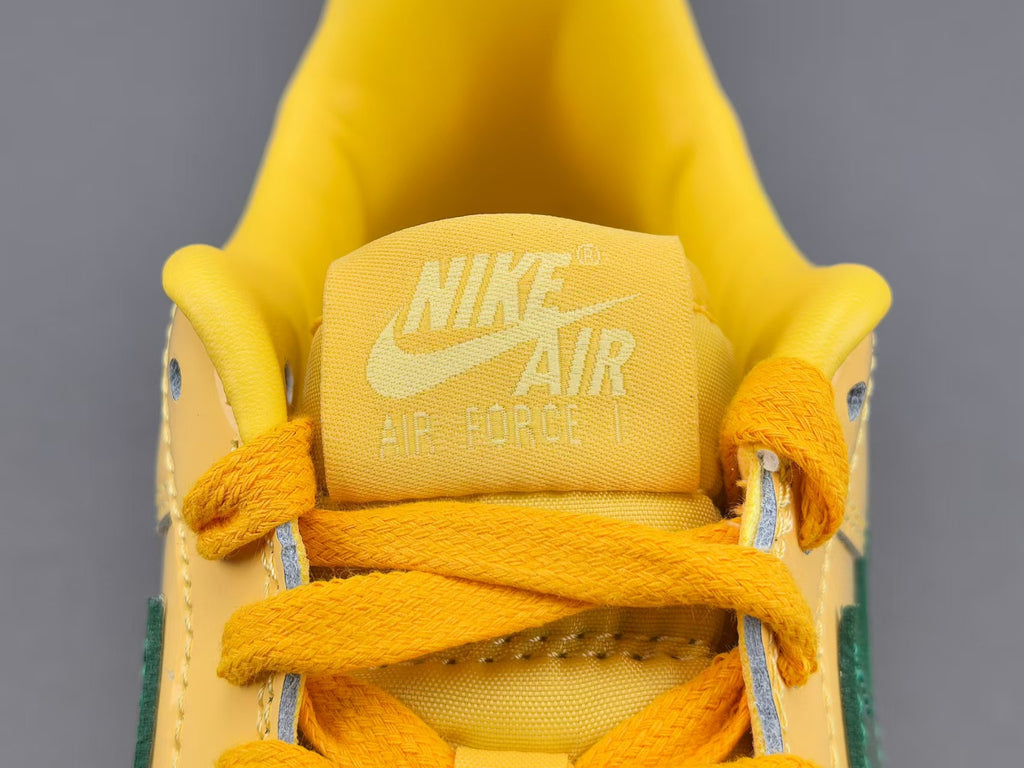 Fashion Low Top Casual Sneakers | Glossy Yellow Green Edition