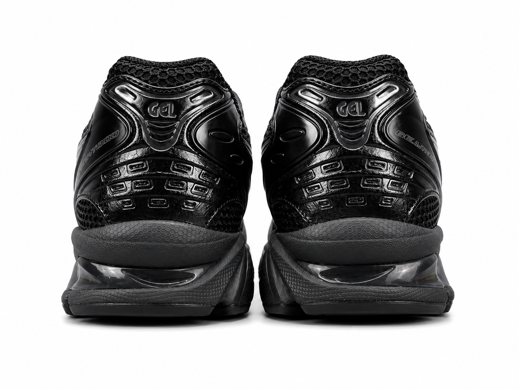 Black Mesh Running Sneakers | Lightweight Cushion Athletic Shoes