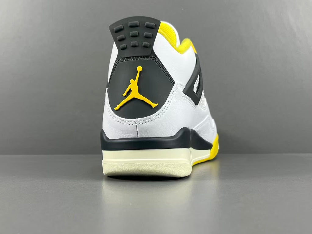 Retro Basketball Sneakers – White Yellow Colorway